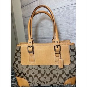 Authentic Vintage Coach Canvas  bag